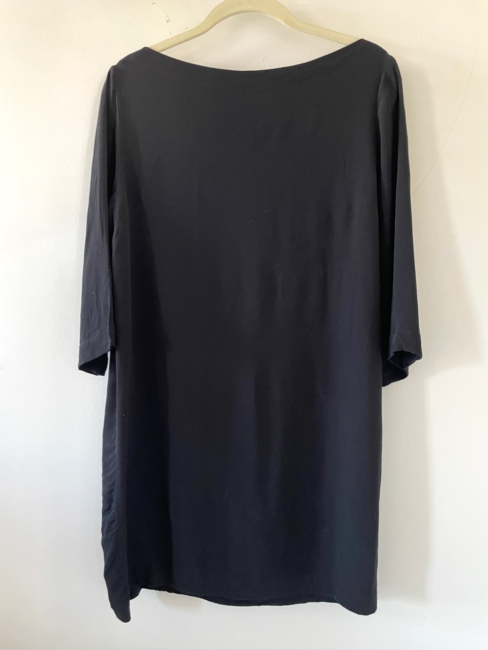 Zimmermann Black Boat Neck Shift Dress Size 0/S 100% Viscose Minimalist Resort